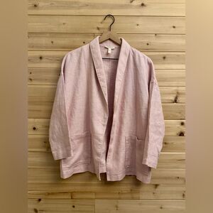 Eileen Fisher Blush pink Blazer.Lightweight Minimalist Design. Xlnt. Classy.